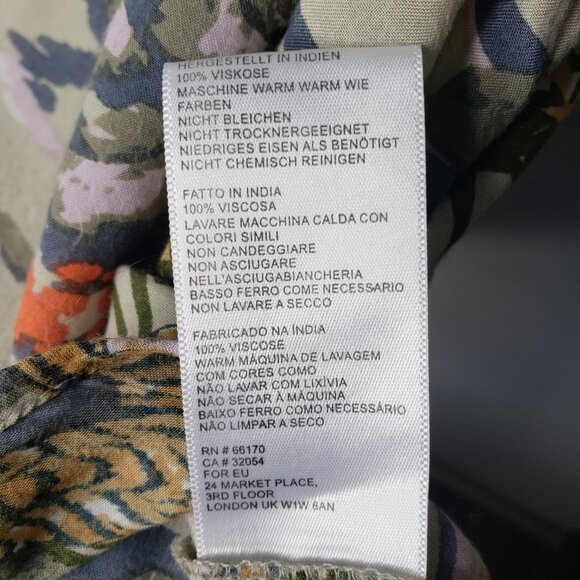 Urban Outfitters Mens Sz S Tiger Patterned Beachy Button Front Collared Shirt - Picture 8 of 8